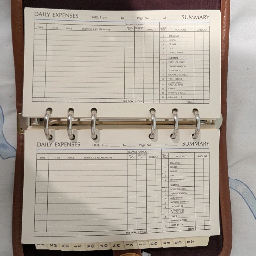 Lands End New maroon and leather address book, agenda. 7.5
